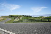 Rural Road in the Countryside on a Sunny Spring Day
