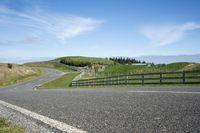 Rural Road in the Countryside on a Sunny Spring Day