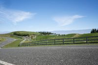Rural Road in the Countryside on a Sunny Spring Day