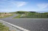 Rural Road in the Countryside on a Sunny Spring Day