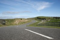 Rural Road in the Countryside on a Sunny Spring Day