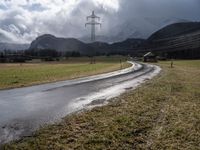 Scenic rural road in Germany