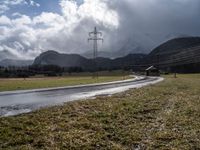 Scenic rural road in Germany