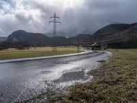 Scenic rural road in Germany