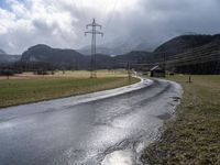 Scenic rural road in Germany