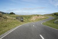 Rural Road Landscape: A Cloudy Day Escape
