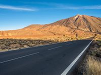 Rural Road Landscape in Tenerife, Canary Islands