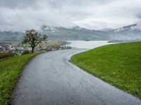 A Rural Road in the Landscape View