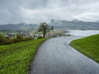 A Rural Road in the Landscape View