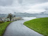 A Rural Road in the Landscape View