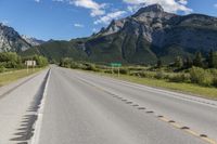 Rural Road with a Low Mountain View