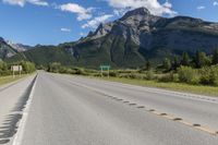 Rural Road with a Low Mountain View