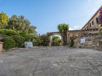 Rural Road in Majorca, Spain: Farms and Houses