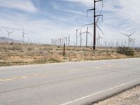Rural Road Through Mojave Desert in California
