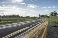 Rural Road in Ontario, Canada: A Scenic Landscape