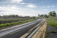 Rural Road in Ontario, Canada: A Scenic Landscape