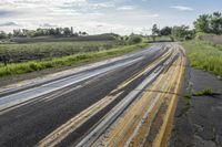 Rural Road in Ontario, Canada: A Scenic Landscape