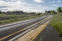 Rural Road in Ontario, Canada: A Scenic Landscape