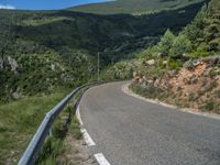 A Rural Road in the Pyrenees of Spain