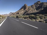 Rural Road in Tenerife: A Clear Sky Above