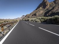 Rural Road in Tenerife: A Clear Sky Above