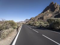 Rural Road in Tenerife: A Clear Sky Above