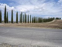 Rural Road in Tuscany, Italy: A Daytime View