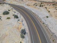 Rural Road in Utah: A High Position Perspective