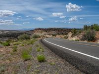 A Rural Road in Utah: Surrounded by Picturesque Landscape