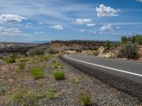 A Rural Road in Utah: Surrounded by Picturesque Landscape