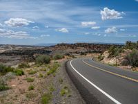 A Rural Road in Utah: Surrounded by Picturesque Landscape