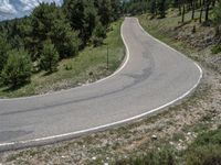 Rural Spain: Asphalt Road Through Stunning Landscape