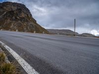 Rural Terrain in Europe: Asphalt Road and Nature