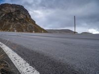 Rural Terrain in Europe: Asphalt Road and Nature