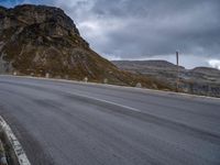 Rural Terrain in Europe: Asphalt Road and Nature