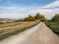 Rural Tuscany Italy: Picturesque Dirt Road 002