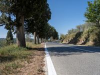 Rural Tuscany Italy Scenic Road with Cypress Trees