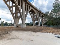 the under bridge is getting much construction work on it's underside and side, but the rest is very far away