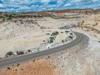 Rural Utah: Aerial View of an Elevated Road