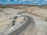 Rural Utah: Aerial View of an Elevated Road