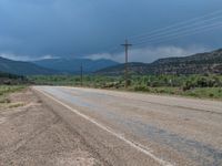 Rural Utah: The Asphalt Road amidst the Landscape