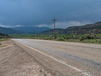 Rural Utah: The Asphalt Road amidst the Landscape