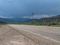 Rural Utah: The Asphalt Road amidst the Landscape