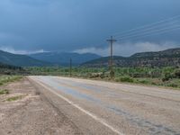 Rural Utah: The Asphalt Road amidst the Landscape