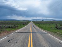 Rural Utah: Endless Road Through Fields