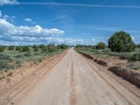 Rural Utah Landscape: A Dirt Road to the Campground