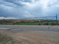 Rural Utah Landscape: Gravel Road Through Farm Land