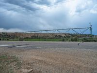 Rural Utah Landscape: Gravel Road Through Farm Land