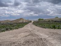 Rural Utah Landscape: A Straight Dirt Road