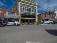 Rural Utah Road with Charming Storefronts